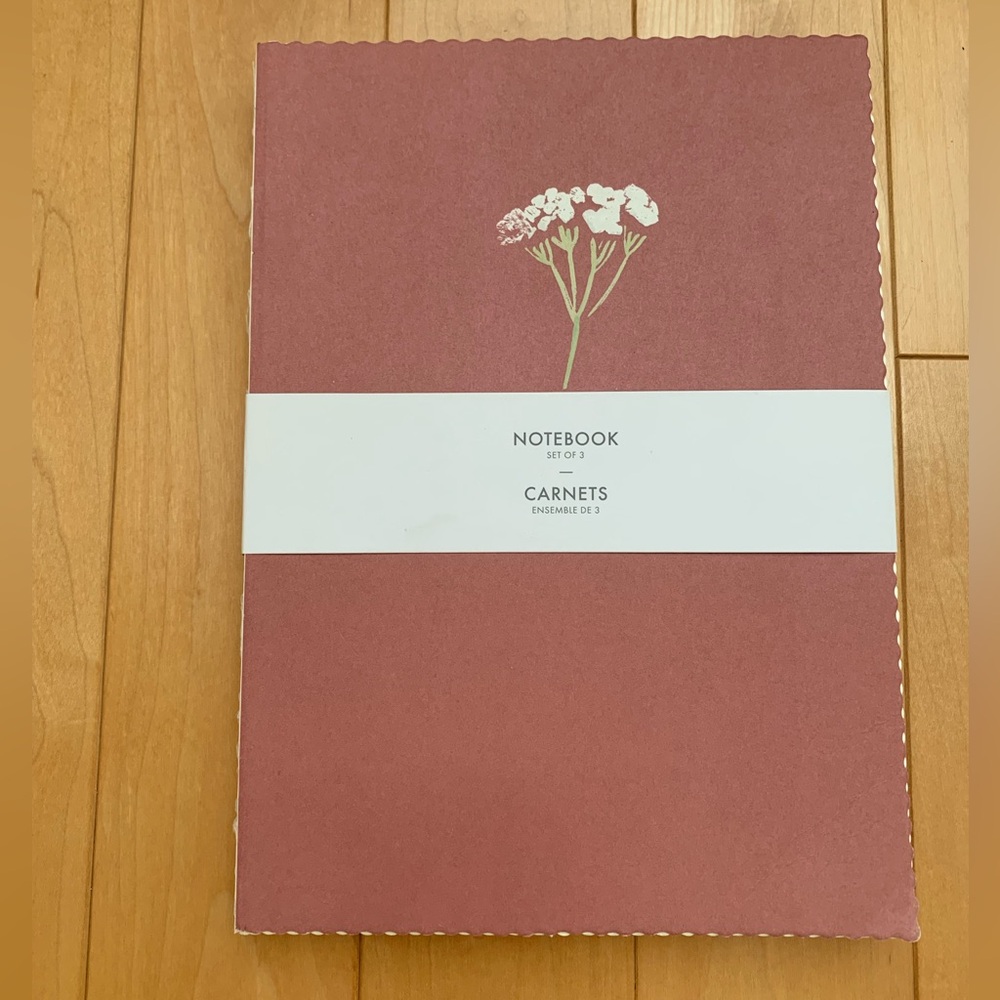 💐💐see Mother’s Day special 
NWT The nōta Deckled Edge Large Notebook Trio